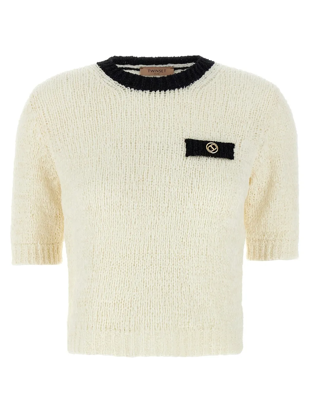 Cropped Knit Sweater