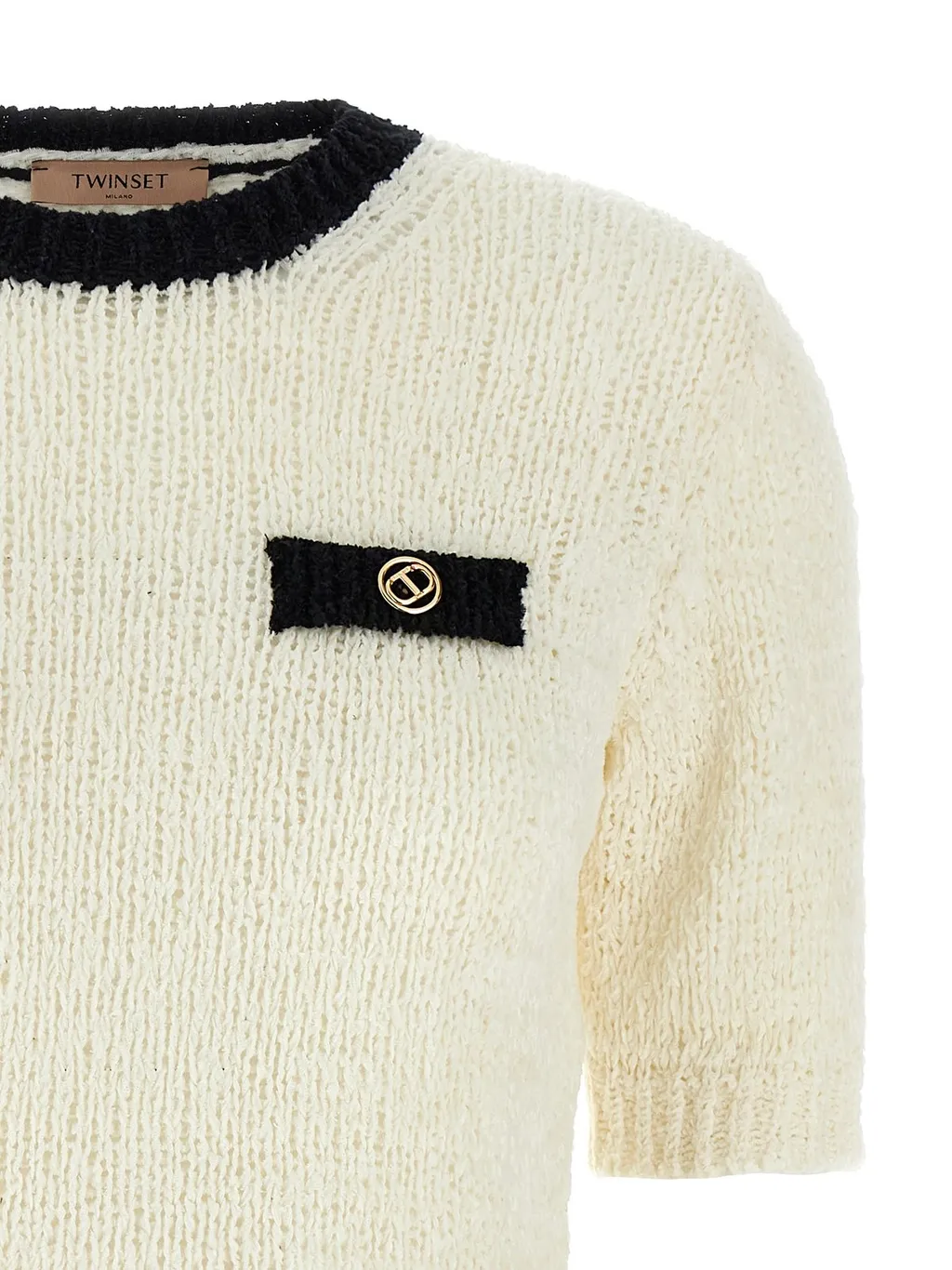 Cropped Knit Sweater