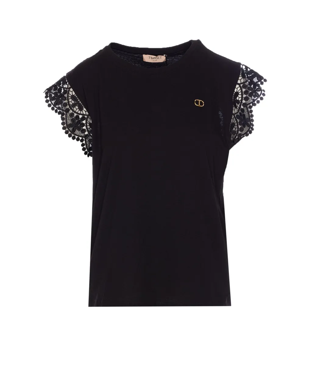 T-Shirt With Lace Sleeves