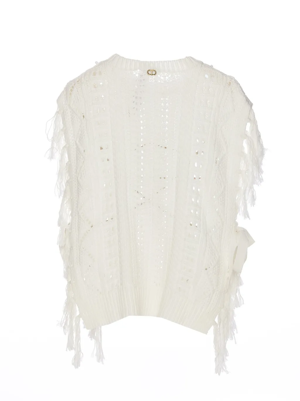Knit Vest With Fringes
