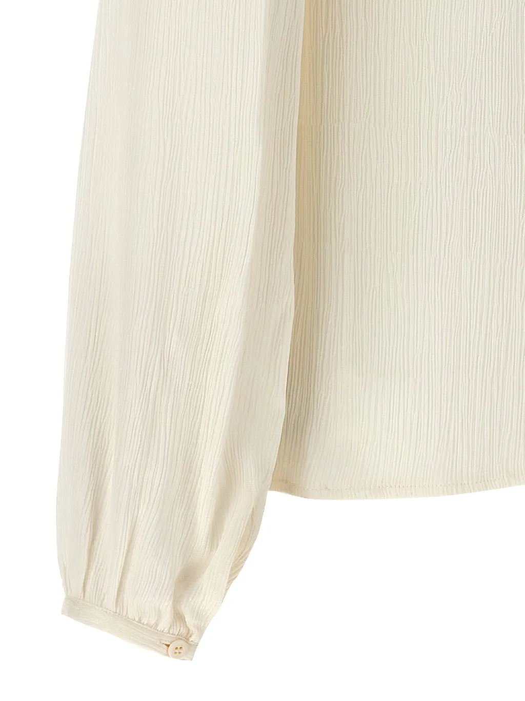 Feather-Trimmed Blouse