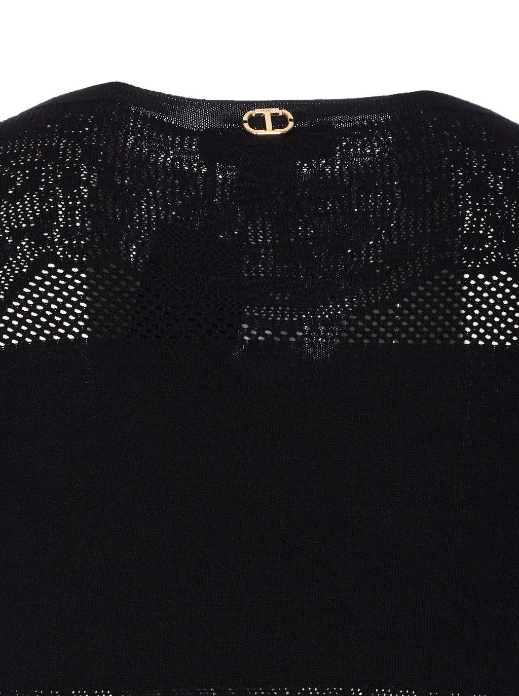 Knit Dress With Lace Inserts