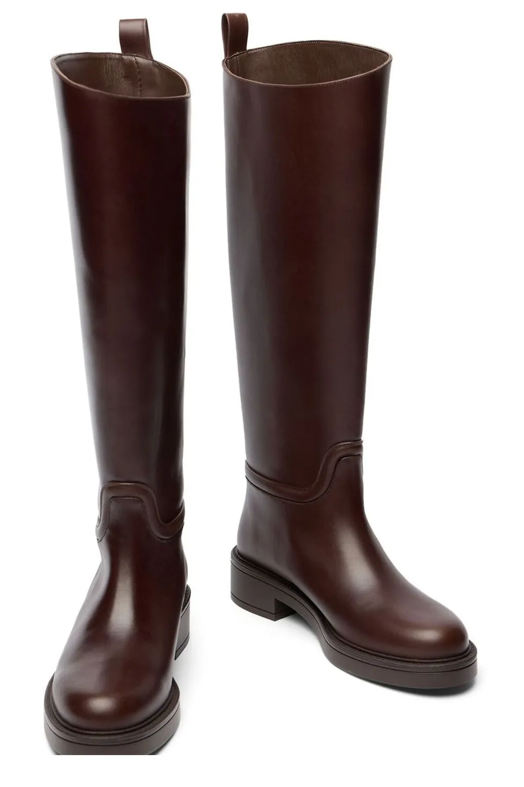 Knee-High Leather Boots