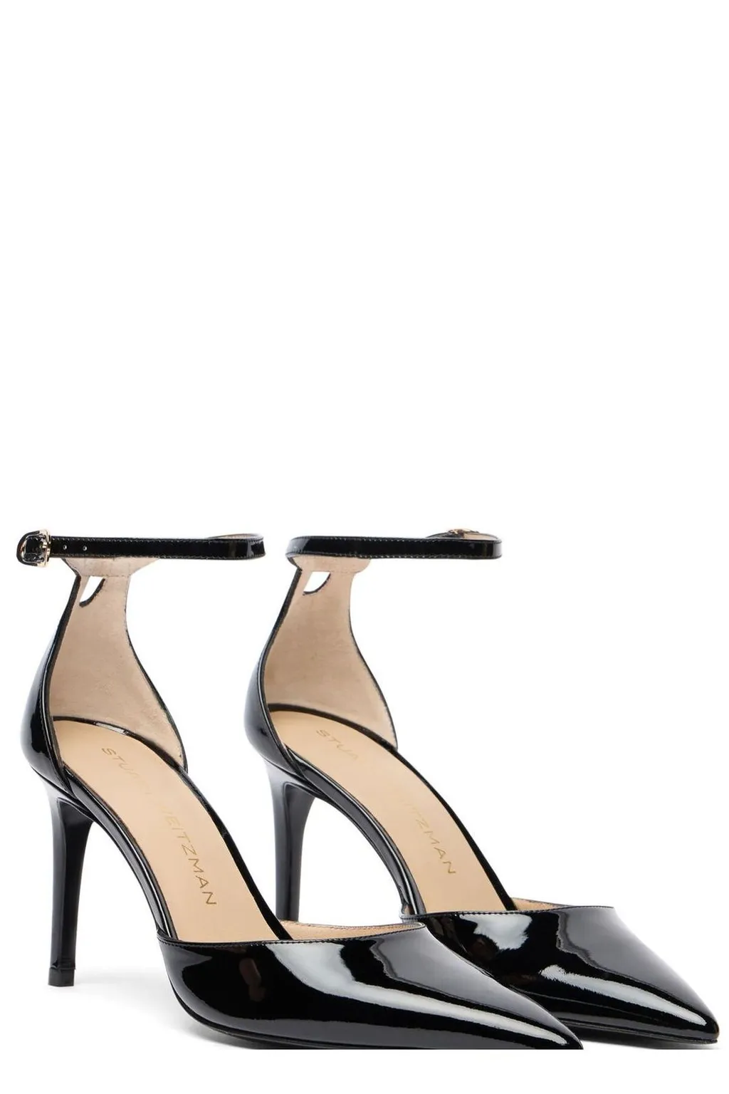 Pointed Toe Ankle Strap Pumps