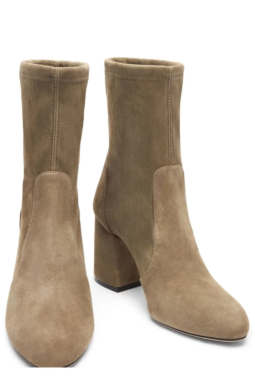 Block Heel Sock Boots