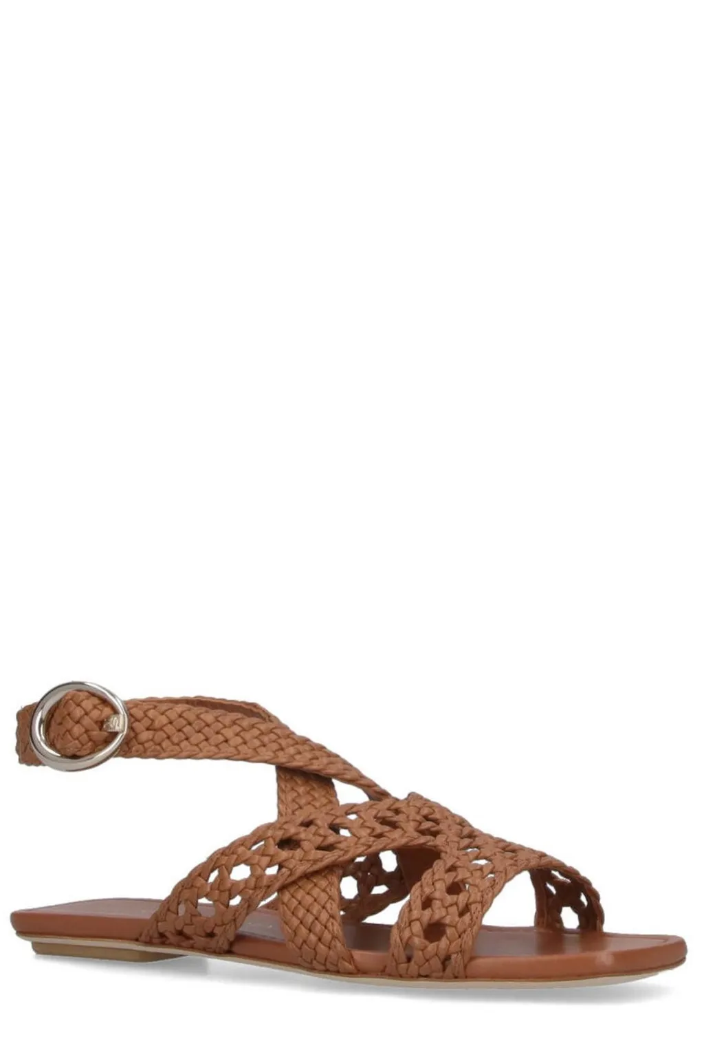 Braided Ankle Strap Sandals