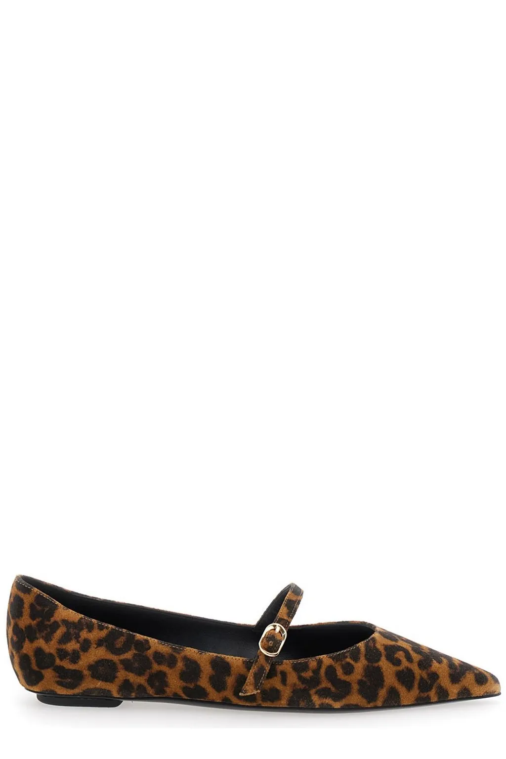 Pointed-Toe Mary Jane Flats