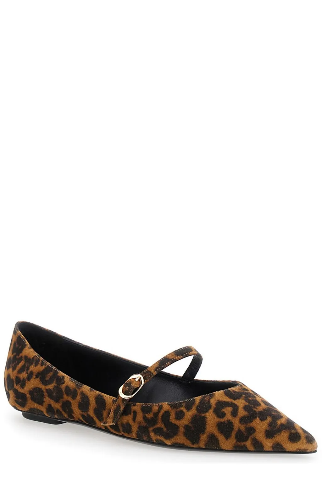 Pointed-Toe Mary Jane Flats