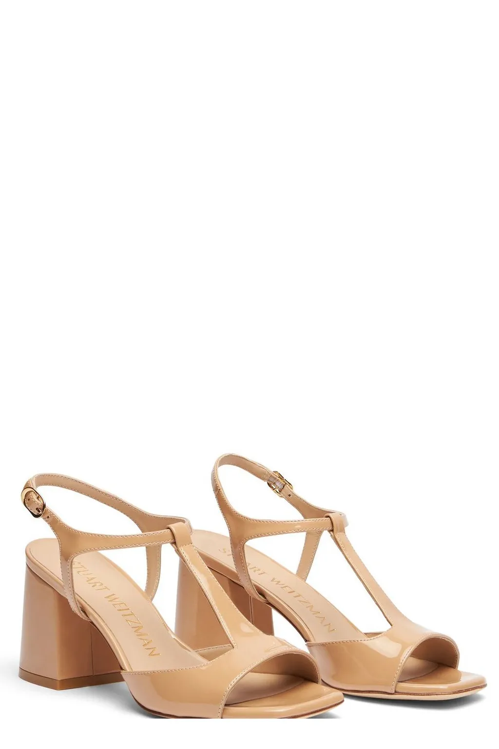 T-Strap Block Heel Sandals