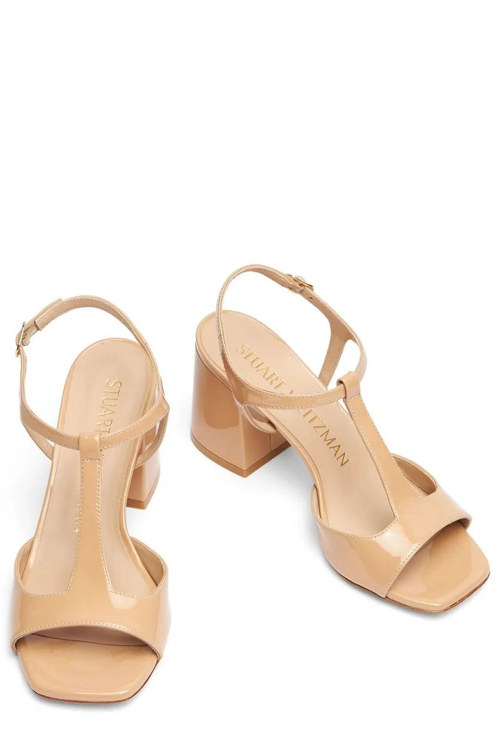 T-Strap Block Heel Sandals