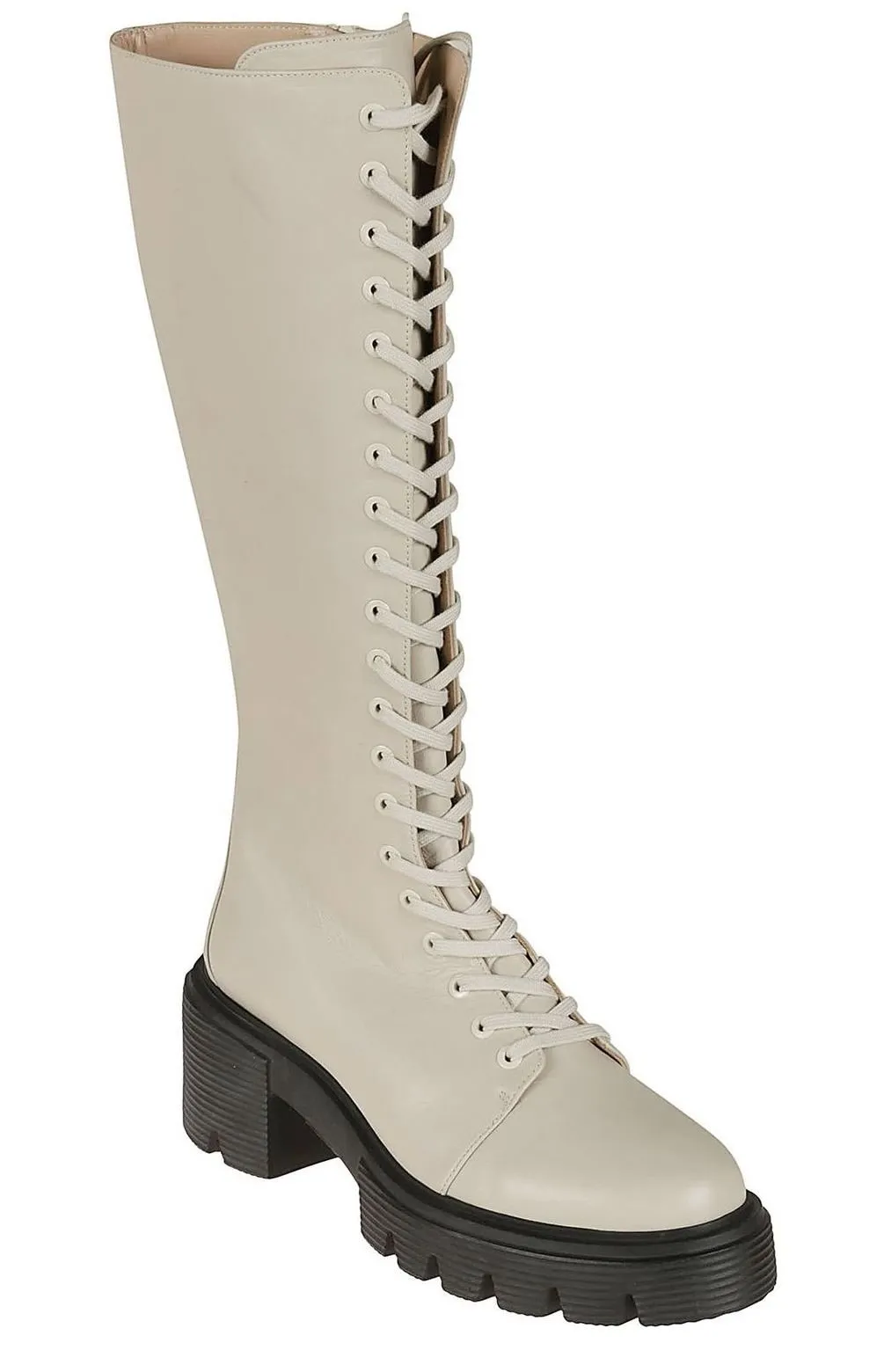 Lace-Up Knee-High Boots