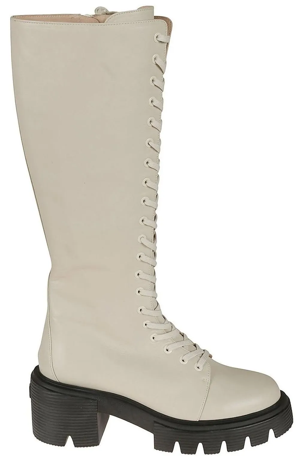 Lace-Up Knee-High Boots