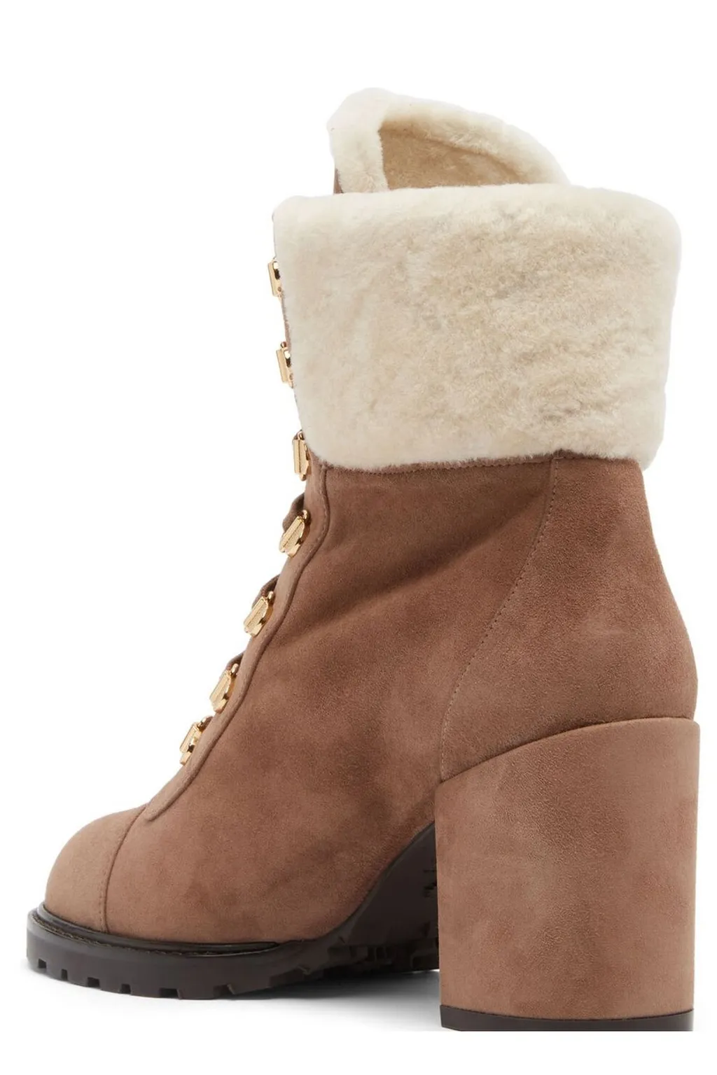 Lace-Up Shearling Boots