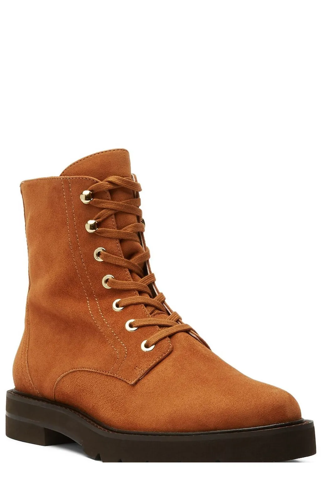 Lace-Up Suede Boots