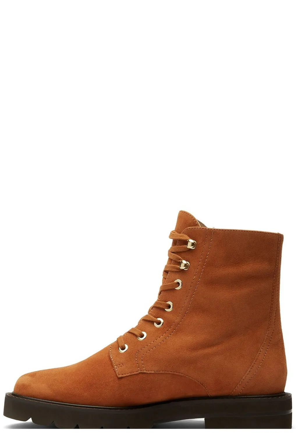 Lace-Up Suede Boots