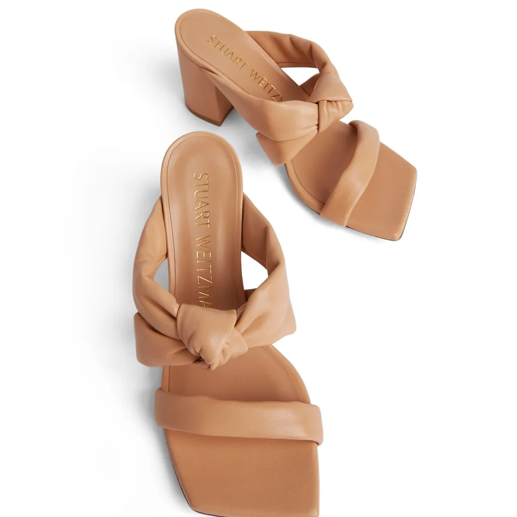 Block Heel Slide Sandals