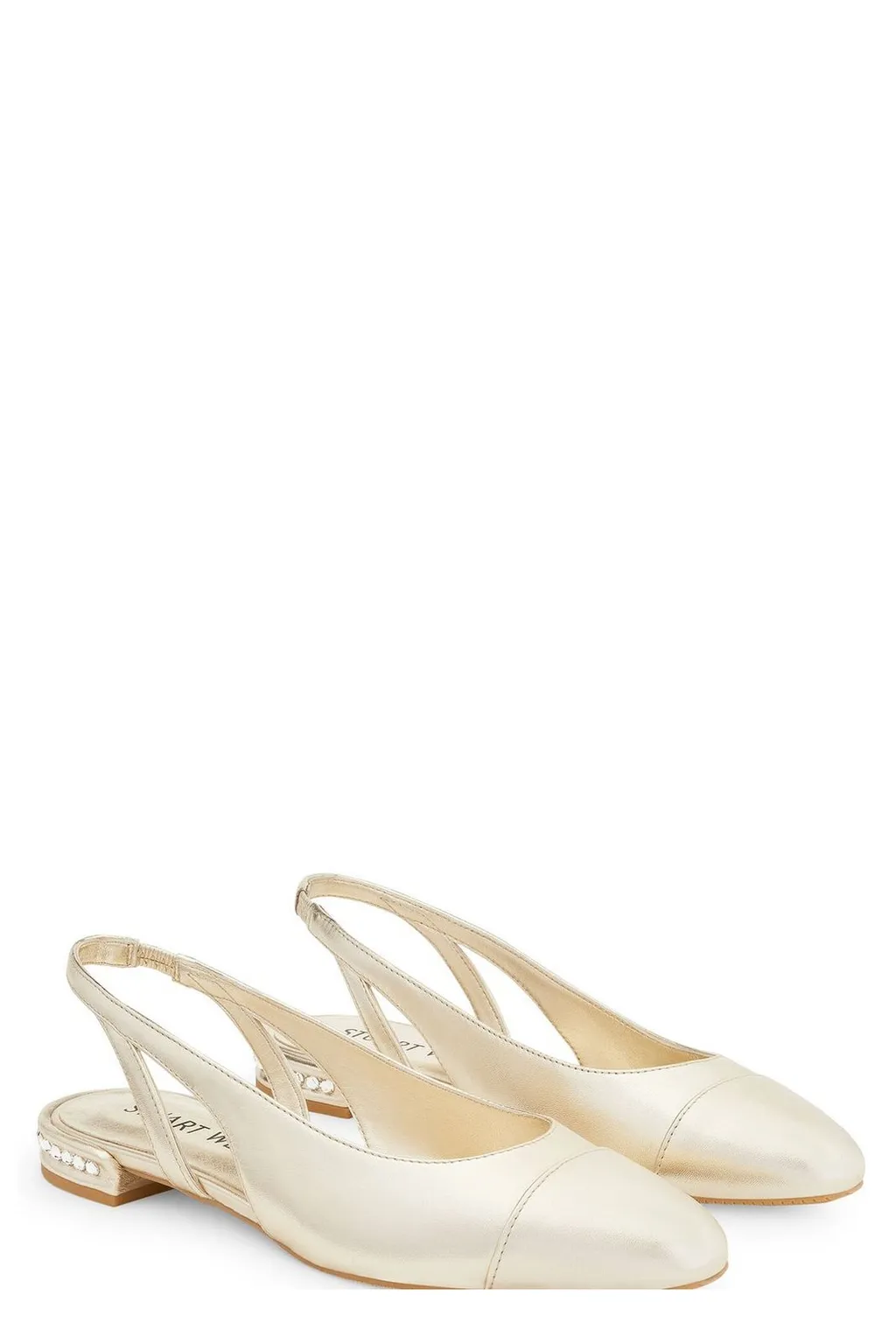 Cap Toe Slingback Flats