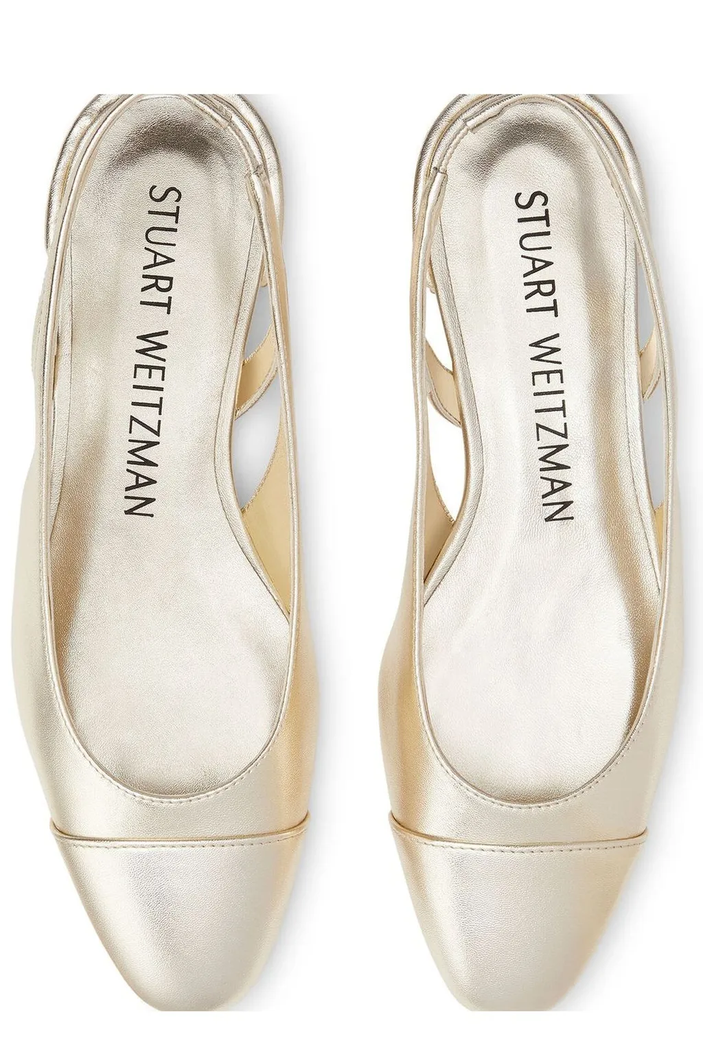 Cap Toe Slingback Flats