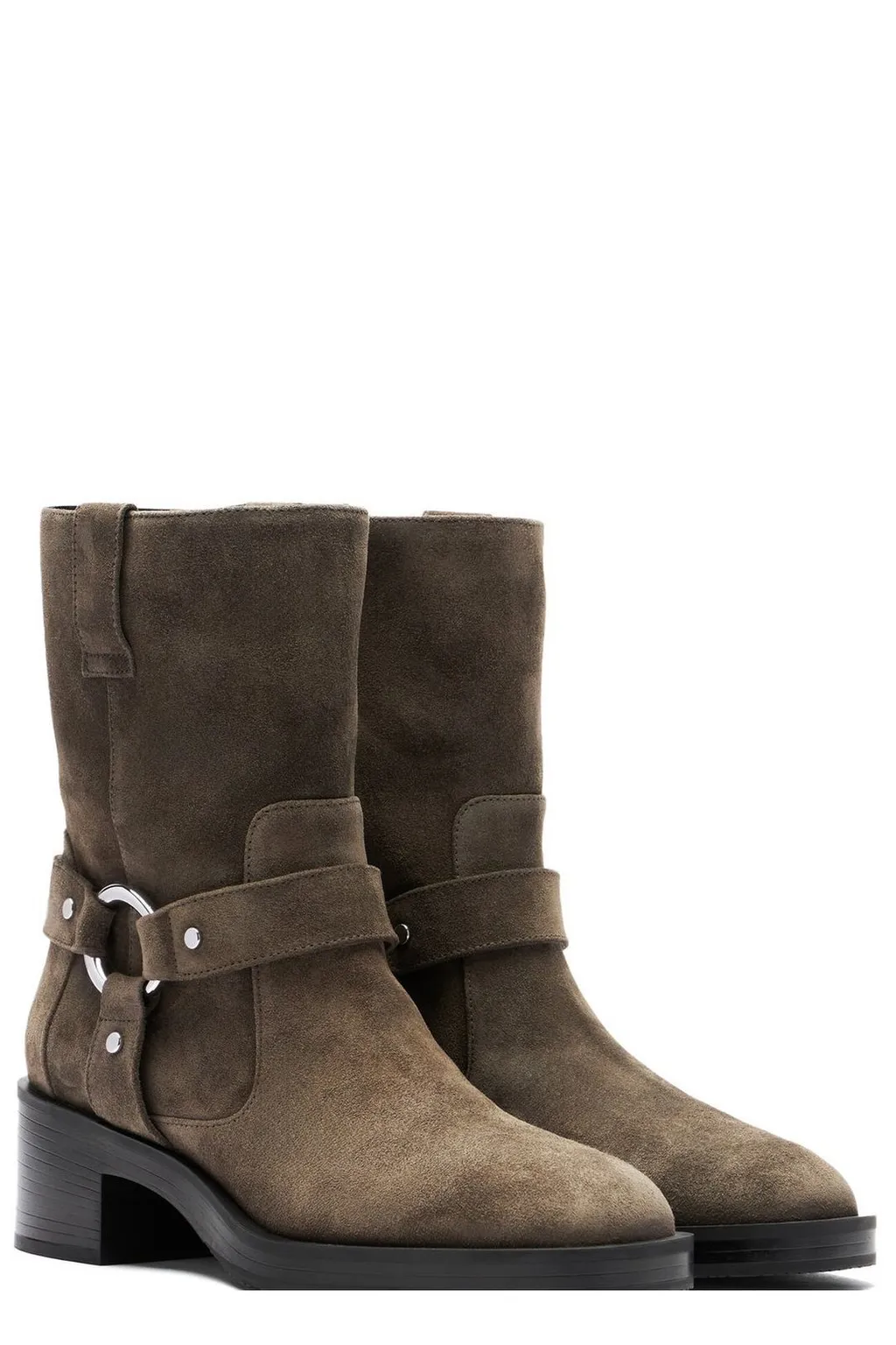 Ankle Boots With Harness Detail