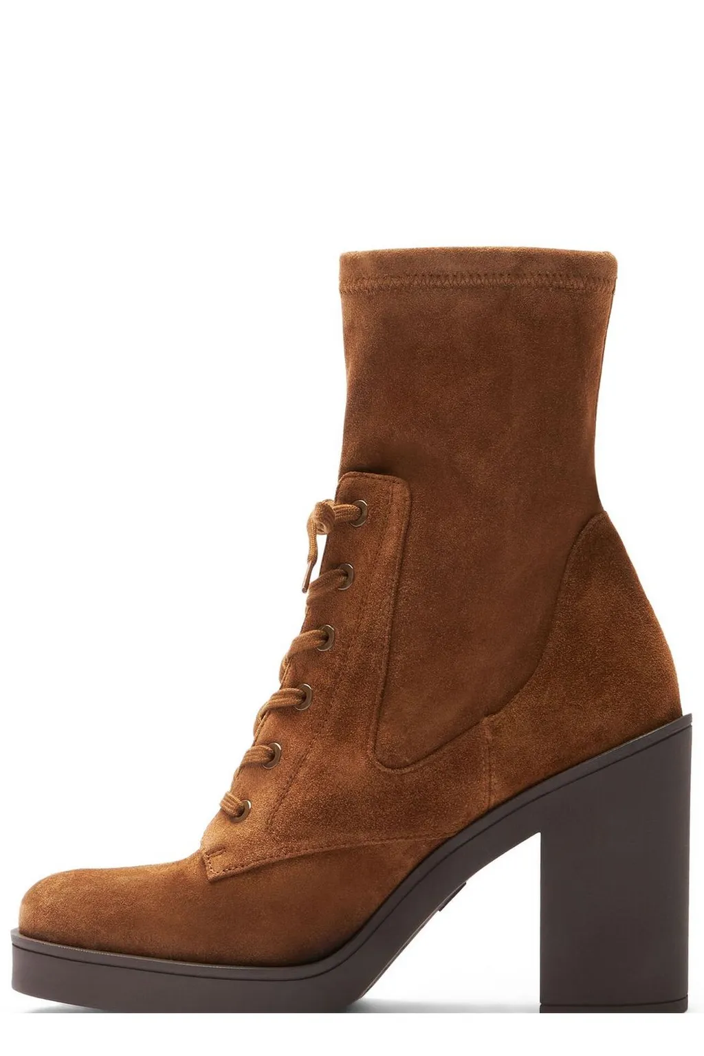 Platform Lace-Up Ankle Boots