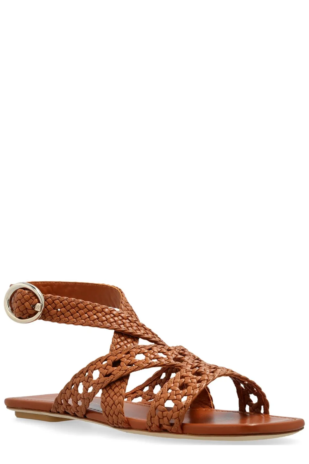 Braided Ankle Strap Sandals