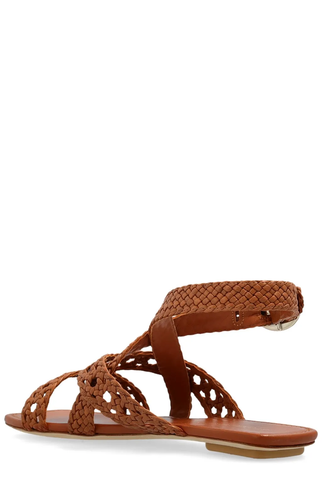 Braided Ankle Strap Sandals