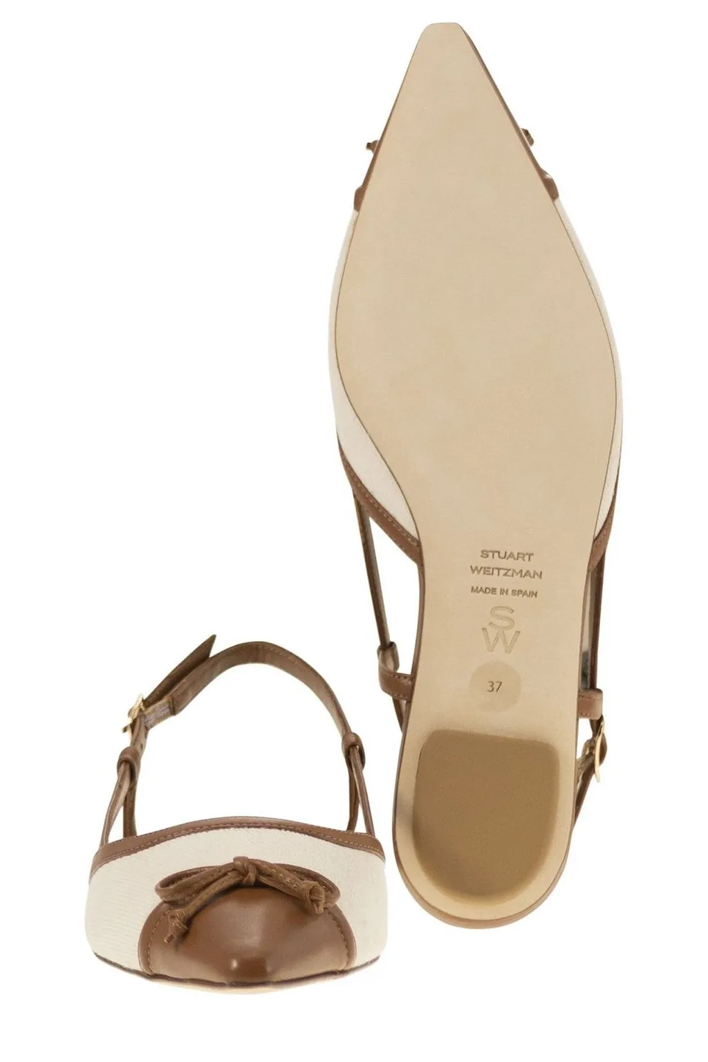 Pointed Toe Slingback Flats