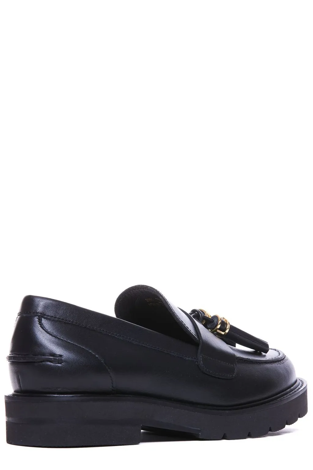 Loafers With Tassel And Chain Detail