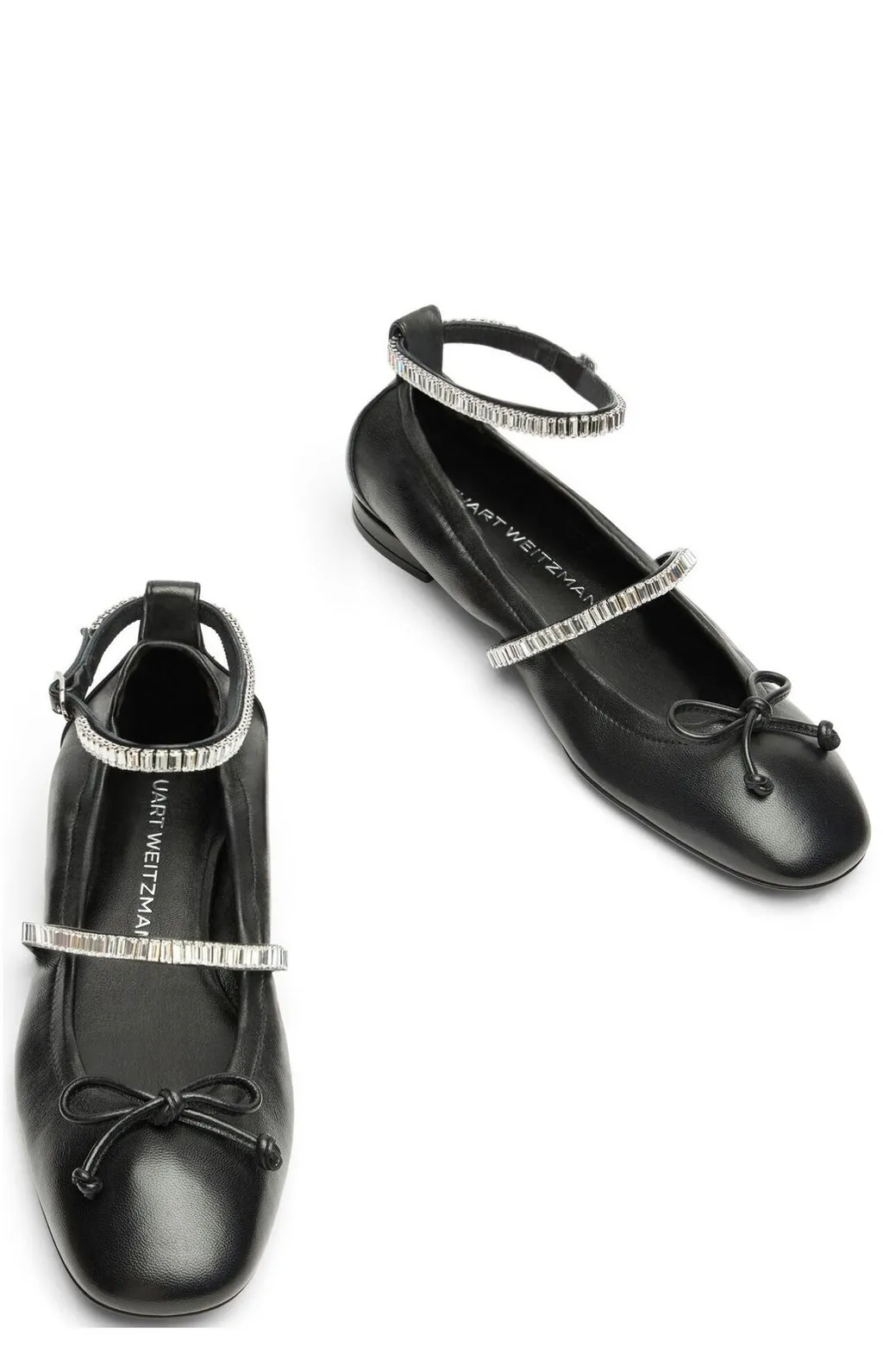 Ballet Flats With Ankle Strap
