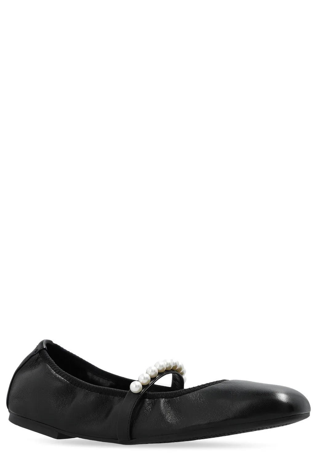 Ballet Flats With Pearl Embellishment
