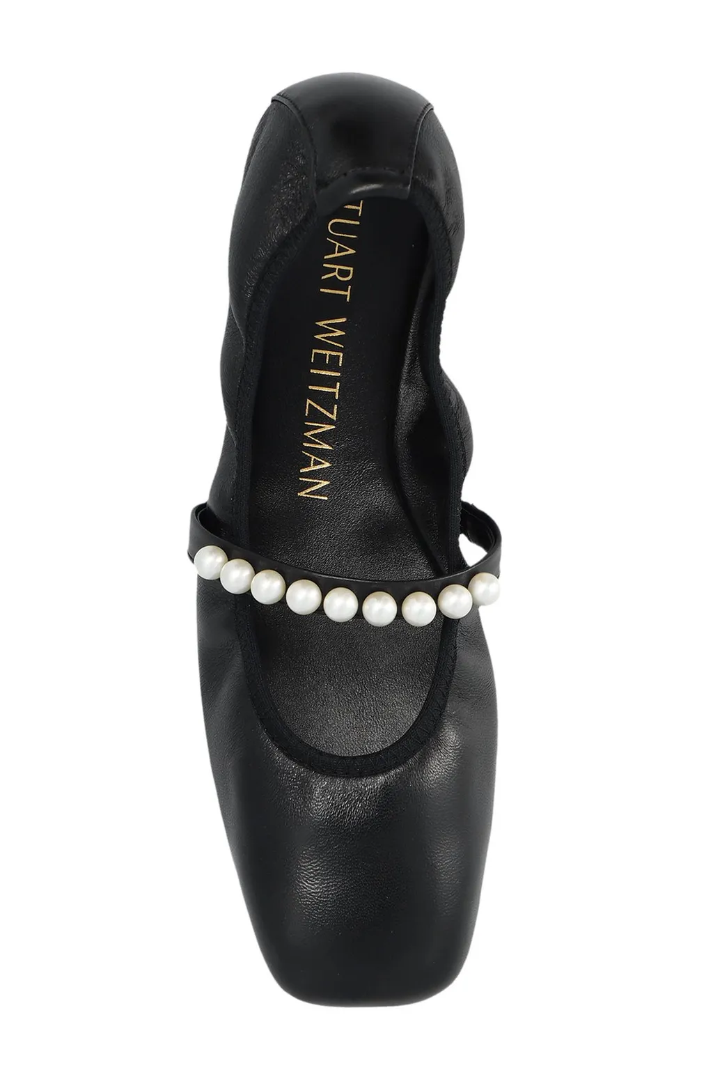 Ballet Flats With Pearl Embellishment
