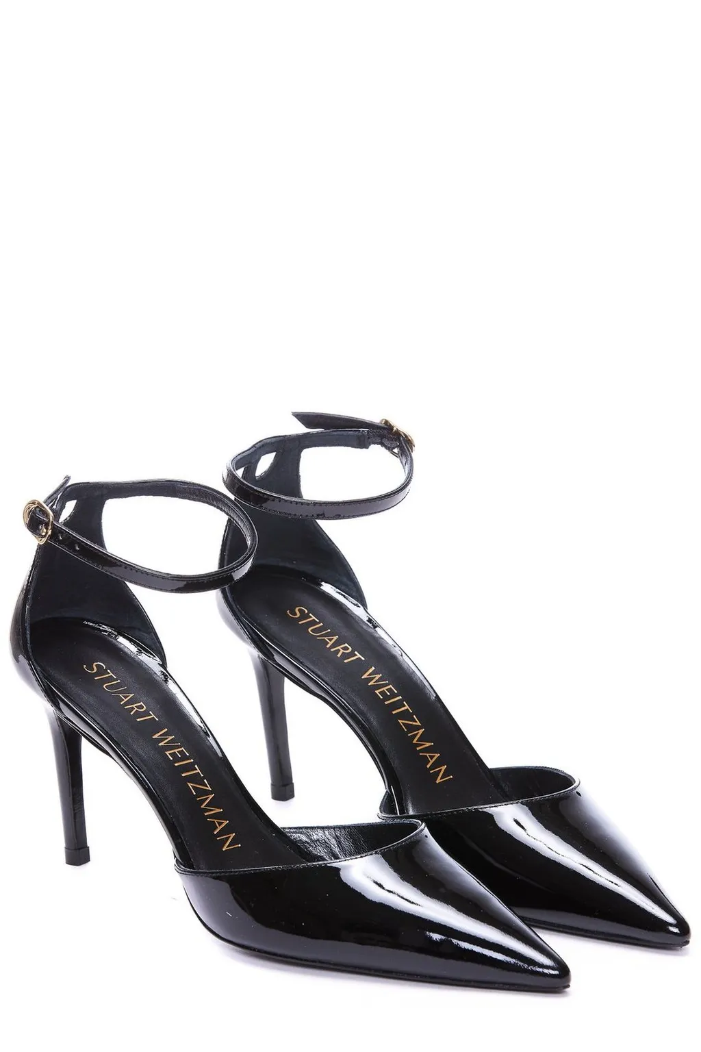 Pointed Toe Ankle Strap Heels