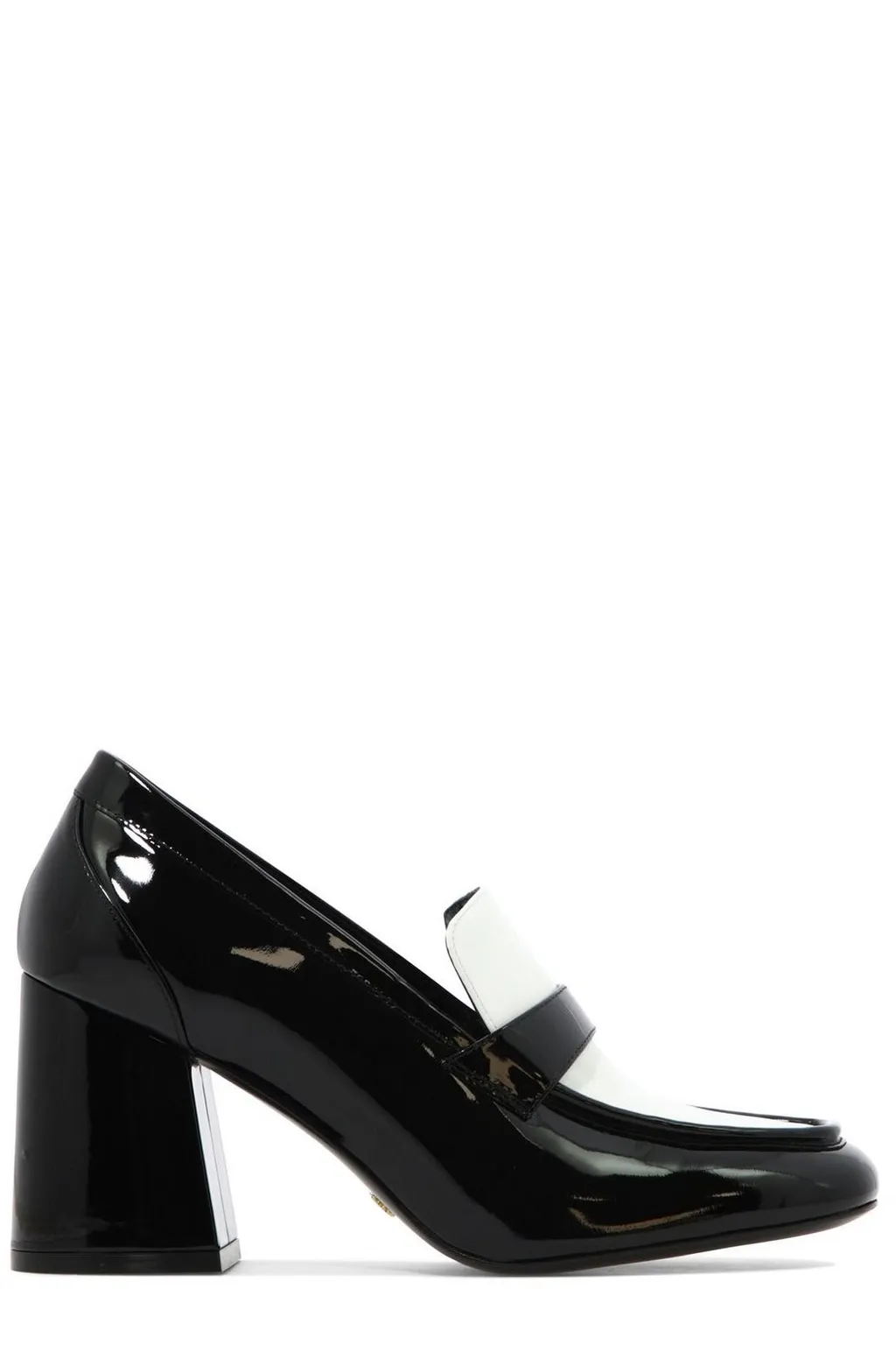 Block Heel Loafer Pumps