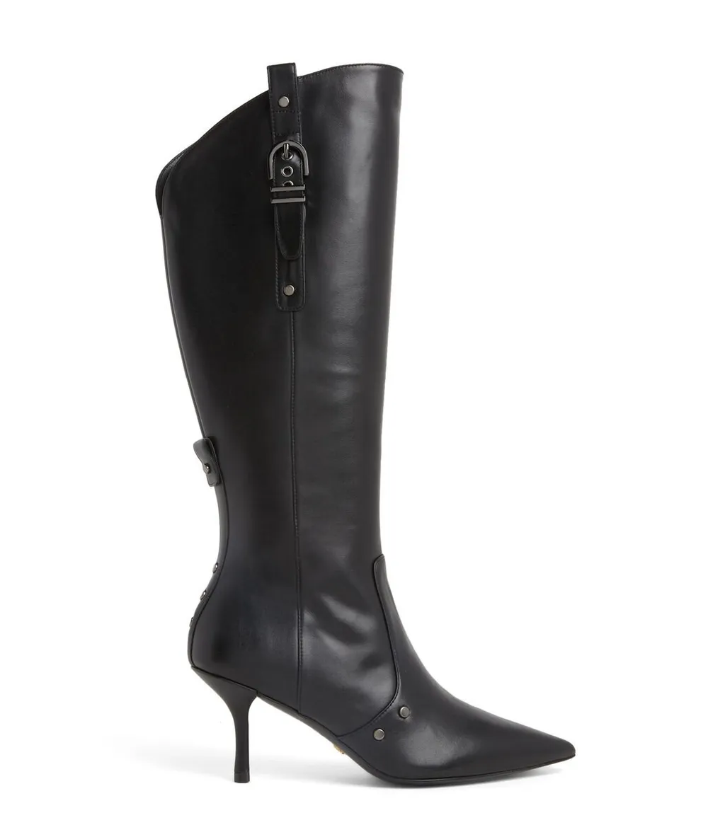 Knee-High Pointed Toe Boots