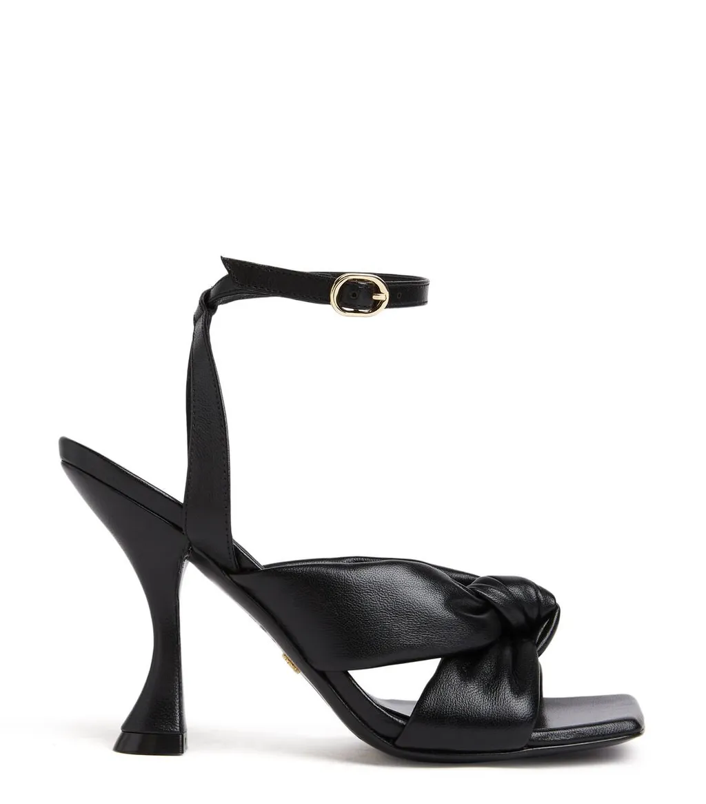 Sandals With Knot Detail And Ankle Strap