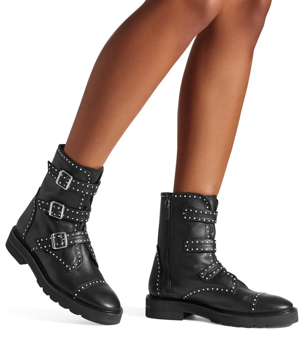 Studded Buckle Boot