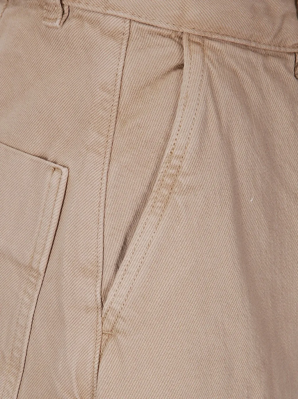Wide-Leg Cropped Trousers