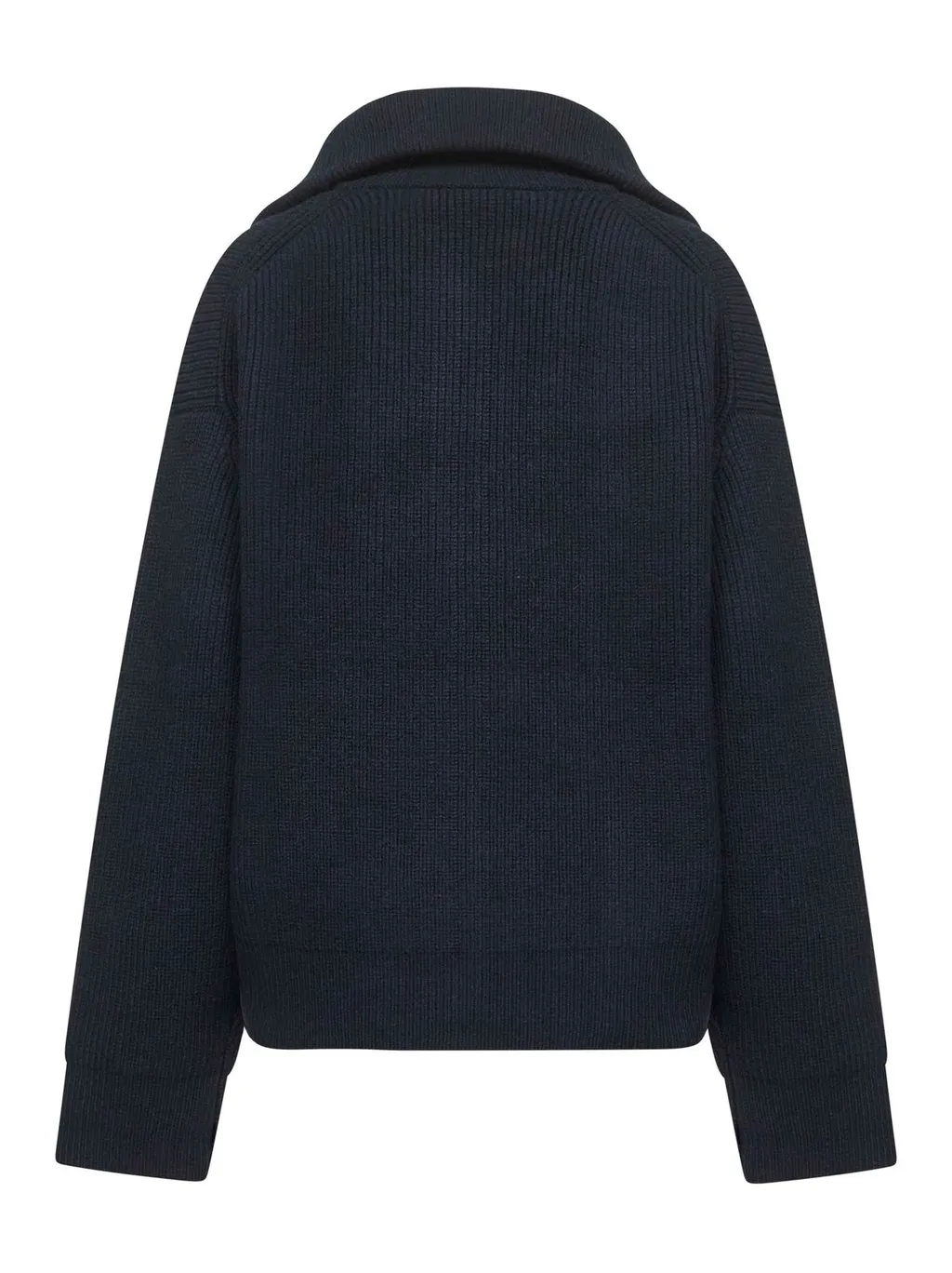 Zip-Up Knit Cardigan
