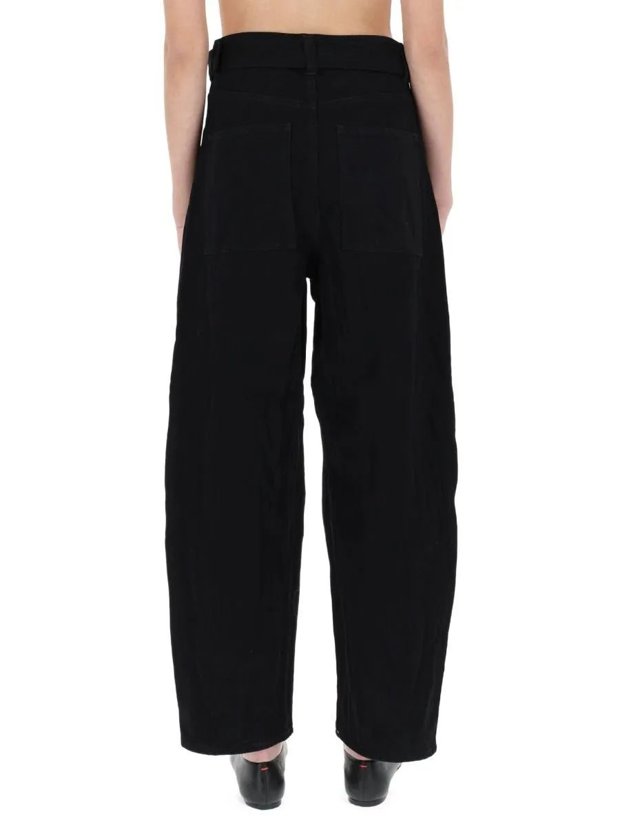 High-Waisted Wide-Leg Trousers