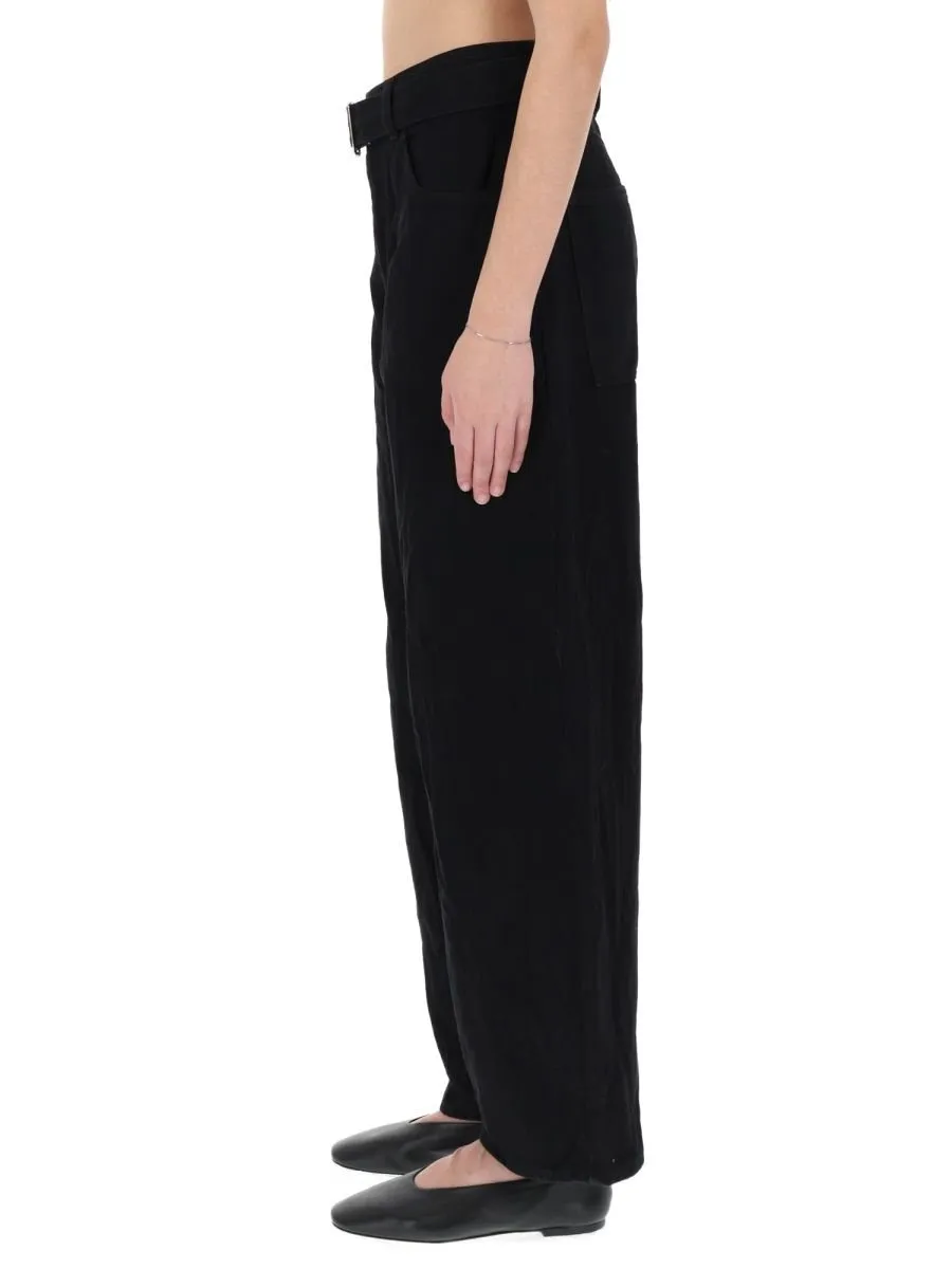 High-Waisted Wide-Leg Trousers