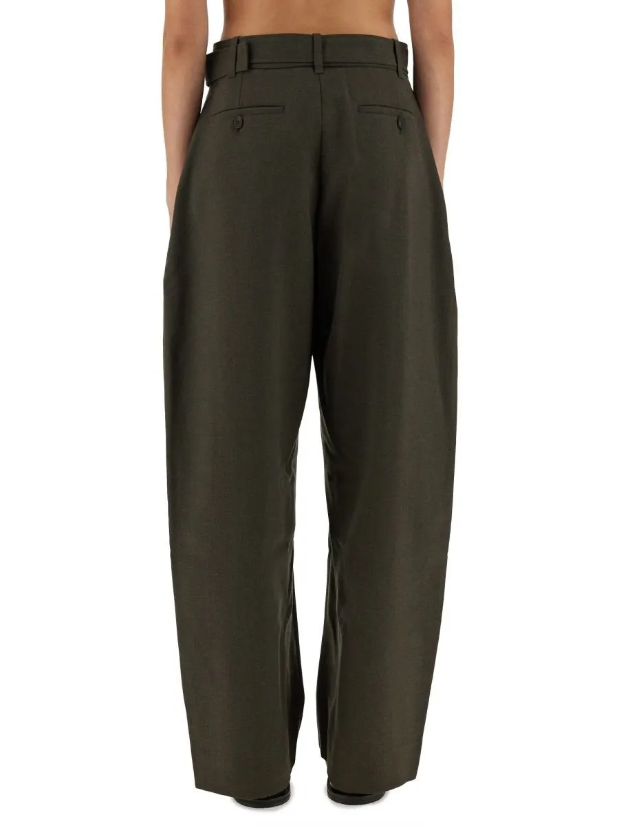 High-Waisted Wide-Leg Trousers