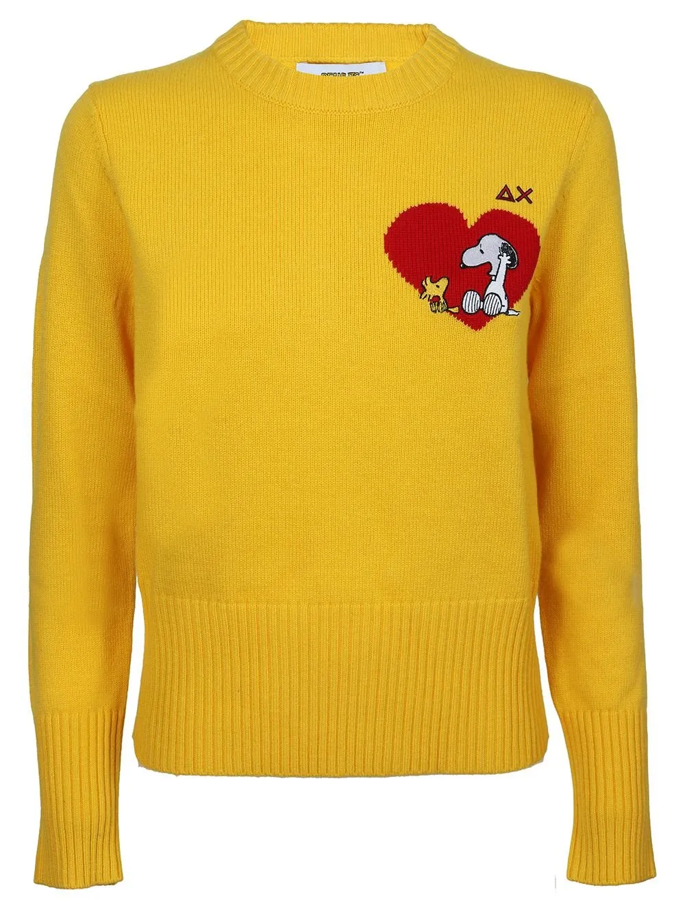 Crewneck Sweater With Snoopy And Woodstock