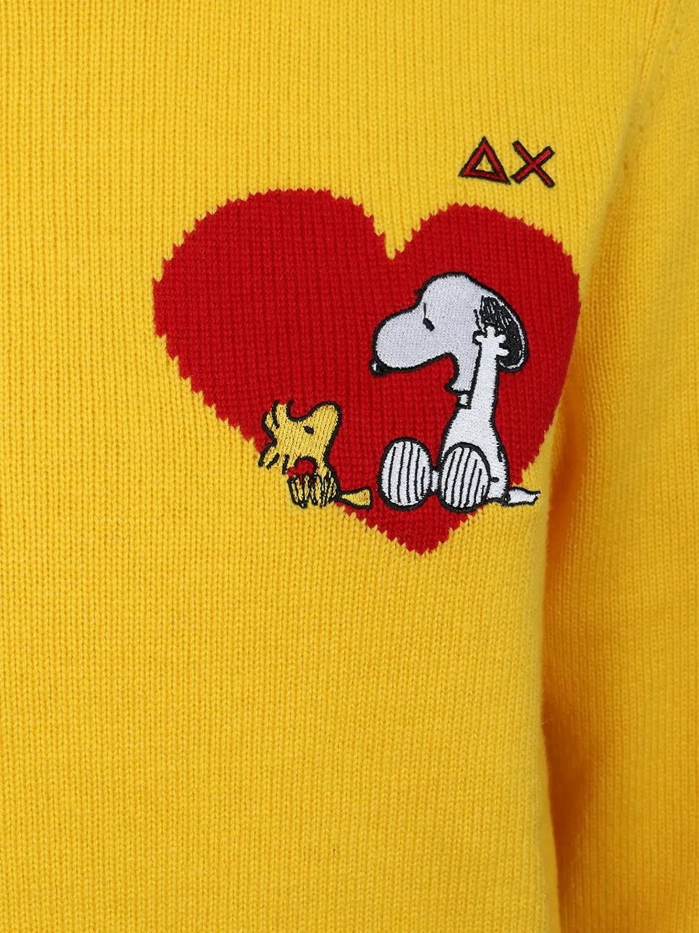 Crewneck Sweater With Snoopy And Woodstock