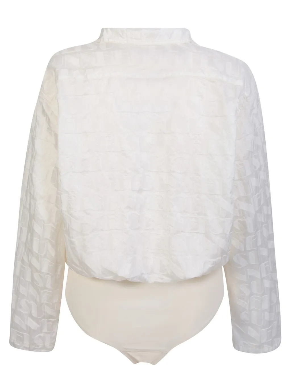 Cropped Shirt Bodysuit