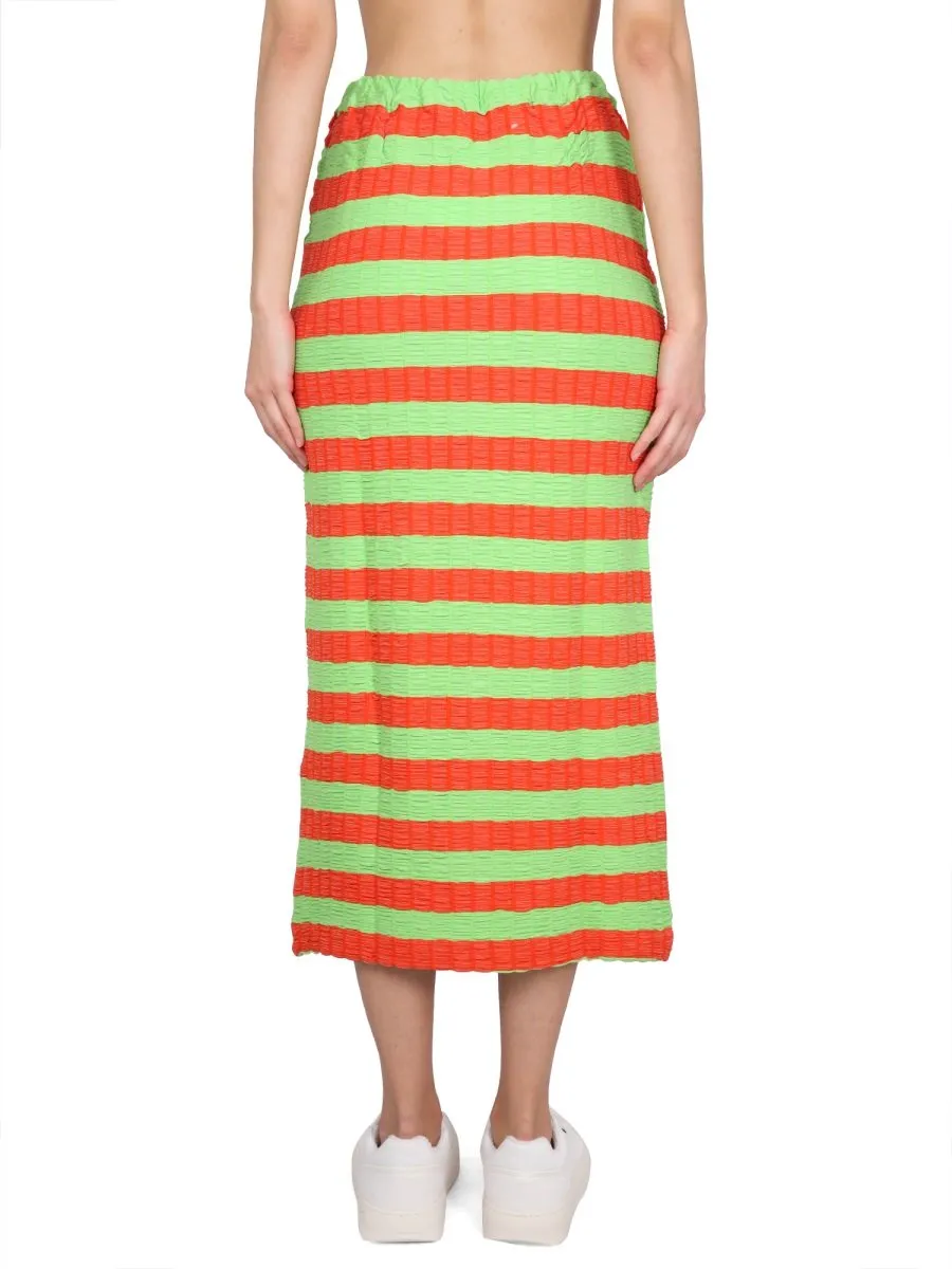 Striped Midi Skirt