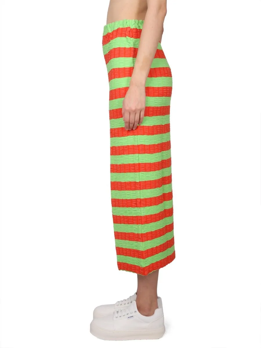 Striped Midi Skirt