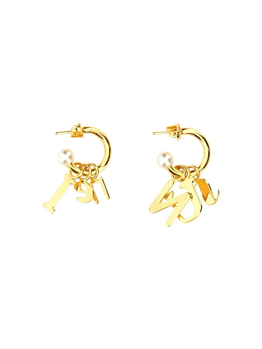 Hoop Earrings With Charms