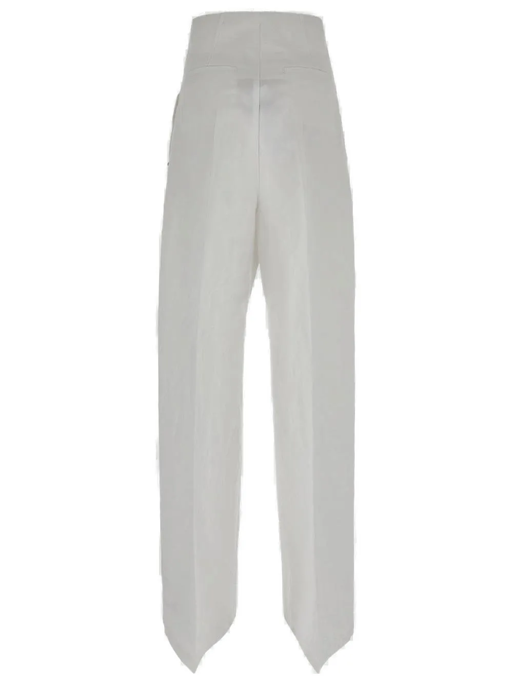 High-Waisted Straight-Leg Trousers