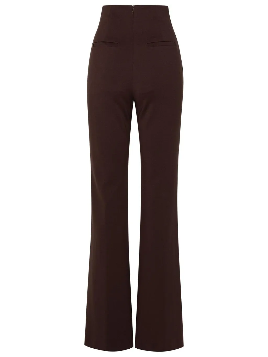 High-Waisted Flared Trousers