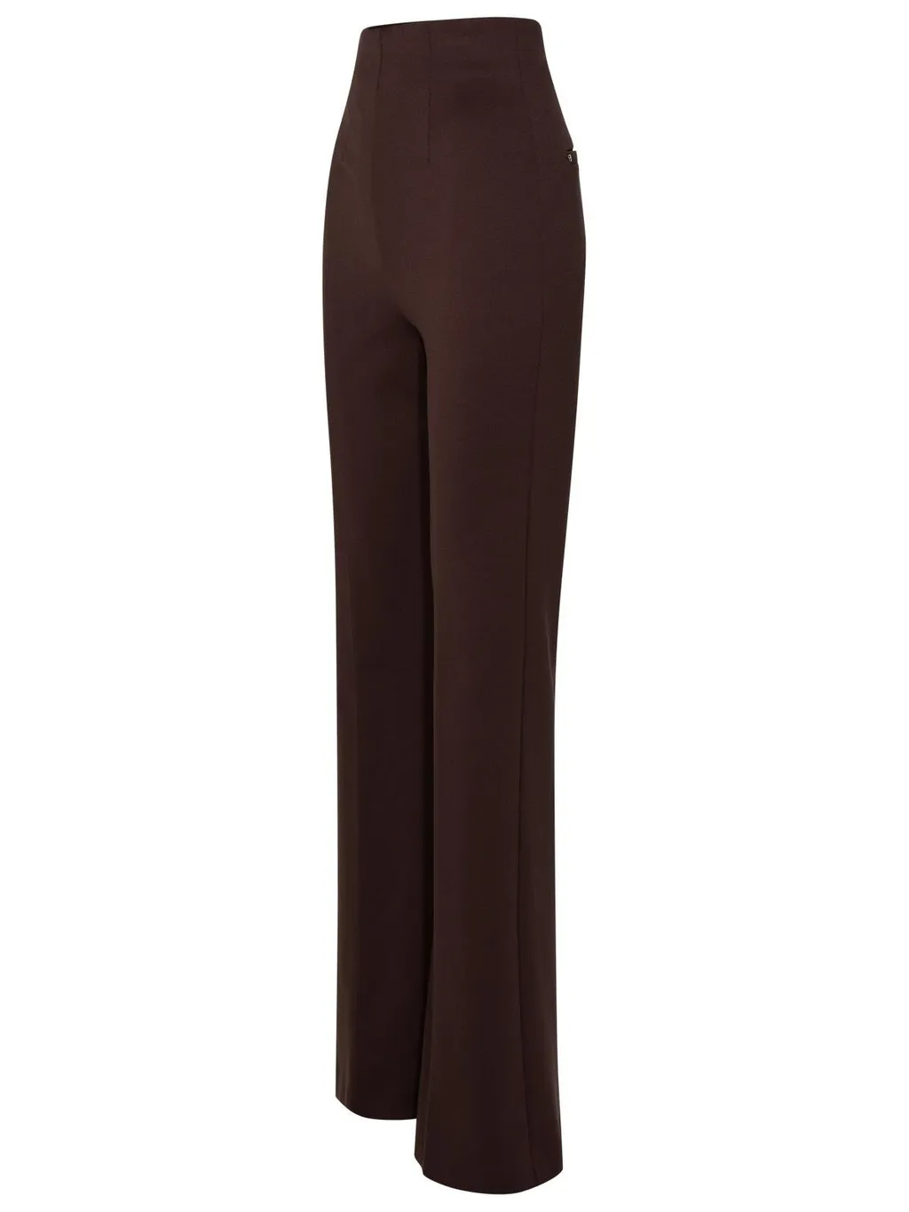 High-Waisted Flared Trousers